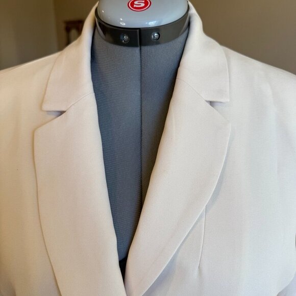 Linea Domani cream blazer jacket three quarter sleeve office professional casual - Picture 2 of 12